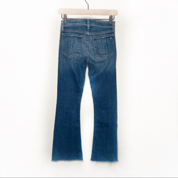 Rag & Bone 10inch Crop Flare Jeans Size 24 - Picture 3 of 6